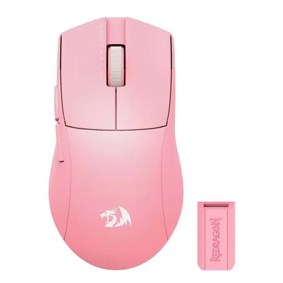 Mouse Gamer Redragon King Pro M916P-Pro 26000 Dpi USB-C - Rosa