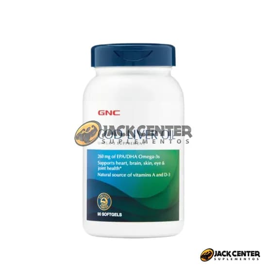 Cod Liver Oil Vitamina A And D GNC 100SOFTGEL