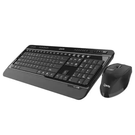 Quanta Teclado + Mouse QTKTM1600 Wireless 2.4GHZ Portugues Negro