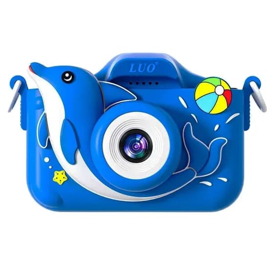 Camera Infantil Luo LU-X211 com Display Blue