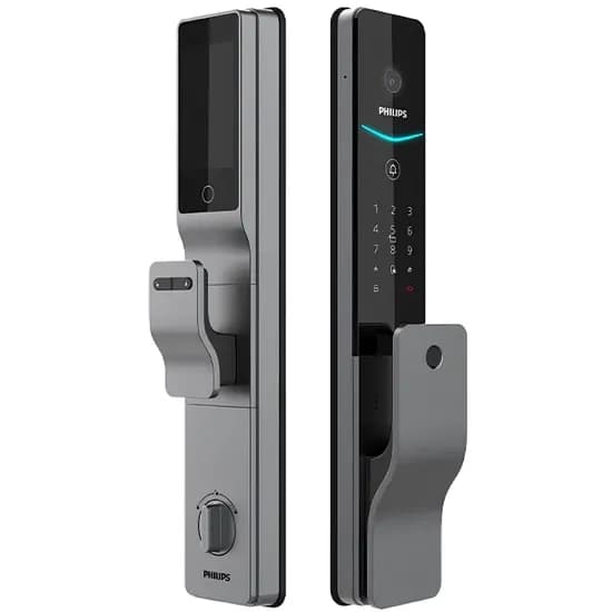 Fechadura Eletrônica para Porta Philips Easykey 7000 Series DDL720-MVP-17HWS com Câmera - Cinza