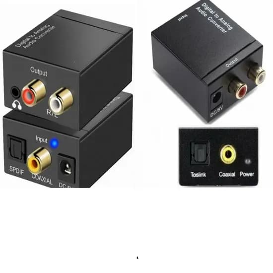 Adaptador Conversor de Audio Digital A Analogico (Optico)