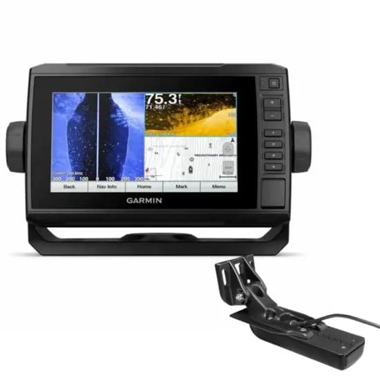 GPS Garmin Echomap Plus UHD2 73SV + Transdutor GT54UHD-TM (010-02339-01) (Mapas Brasil Navionics+ Incluso)