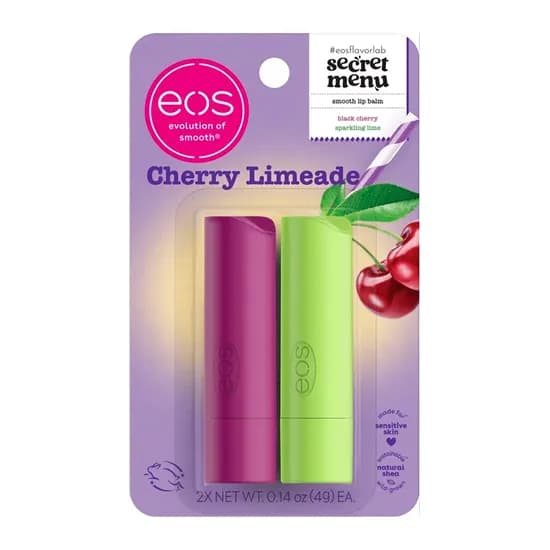 Protetor Labial Eos Stick Cherry Limeade com 2 Unidades