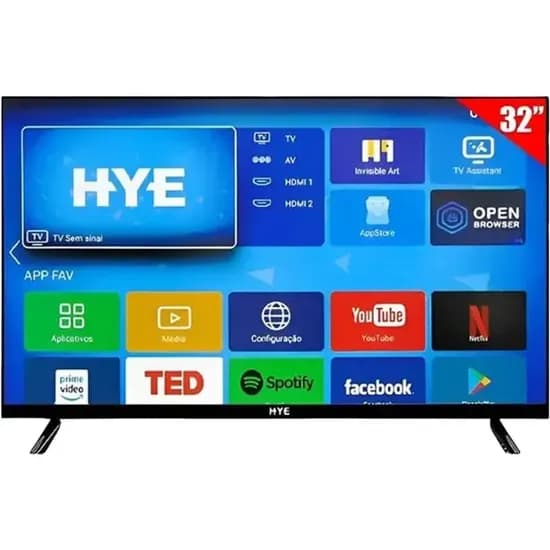TV Smart 32" Hye HYE32ATH Android Negro