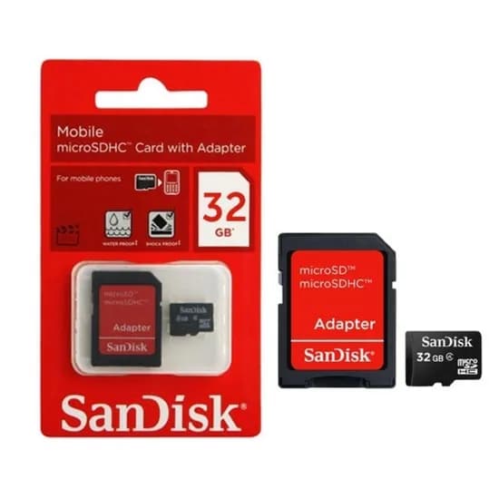 Cartão de Memória Sandisk Ultra Microsdhc Uhs-I com Adaptador - 32GB