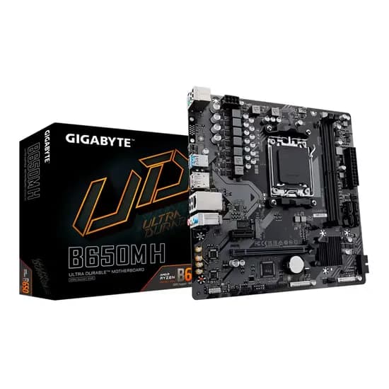 Placa Mãe Gigabyte B650M H Socket AM5 Chipset AMD B650 DDR5 Micro ATX