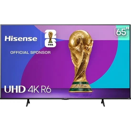 TV Smart LED Hisense R6 Series 65R6E4 65" 4K Ultra HD Roku TV Wi-Fi - Preto
