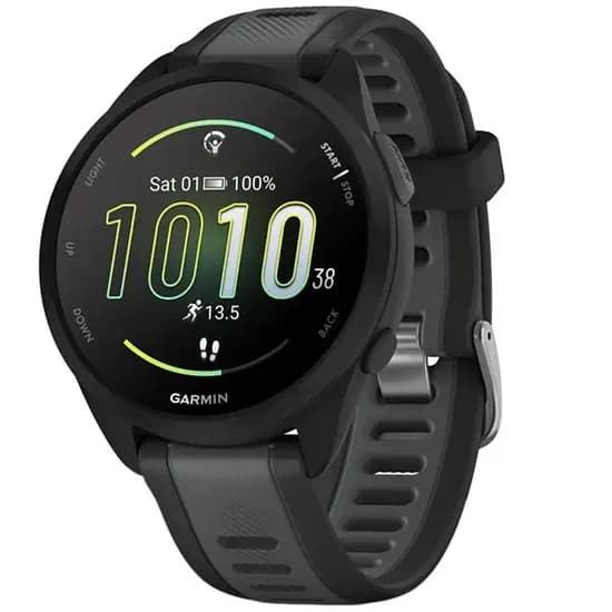 Relógio Garmin Forerunner 165 Music 010-02863 com GPS/Bluetooth - Cinza/Preto