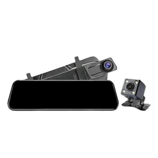 Camera para Carro - Espelho Retrovisor DVR Gravador Ecopower EP-8771 - 2 Cameras