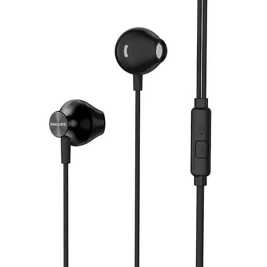 Fone de Ouvido Philips TAUE101BK/00 com Microfone e Cabo de 1.2 Metros - Preto