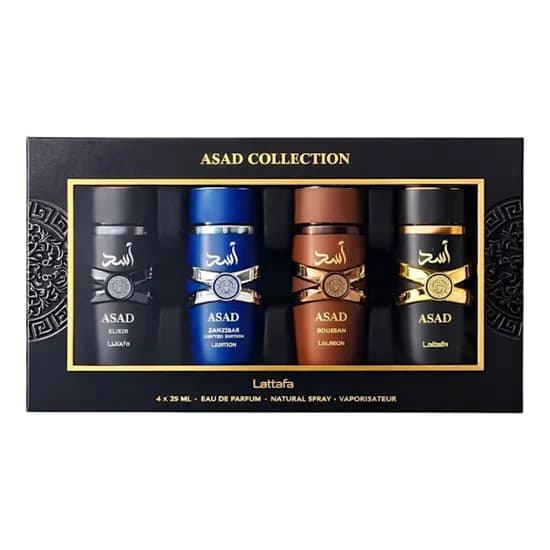 Perfume Masculino Lattafa Asad Collection Edp 25ML Set de 4PZ