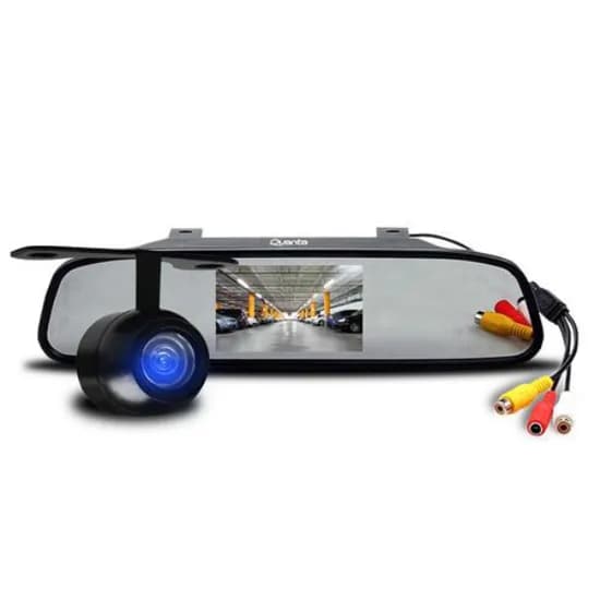 Câmera de Ré Quanta QTCRD500 com Display LCD 4.3" - Preto