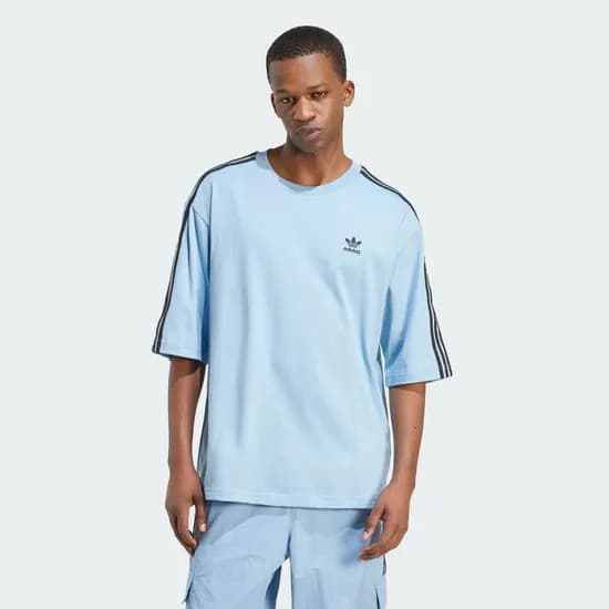 Remera Adidas Oversize Lee Celeste