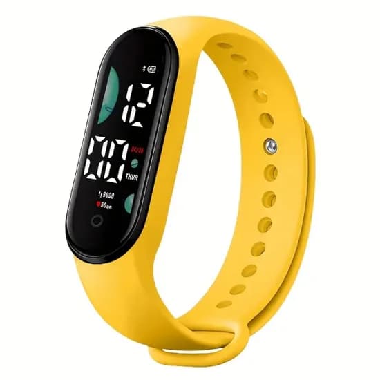 Relogio Smartwatch Smart Band 8 M8 com Bluetooth - Amarelo