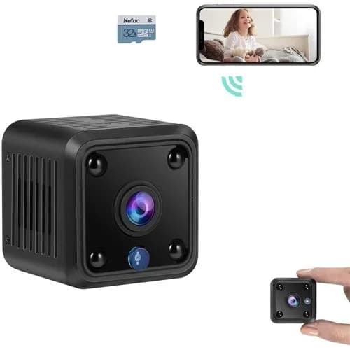 Mini Câmera Wifi HD 1080P HD Sem Fio Câmera de Segurança