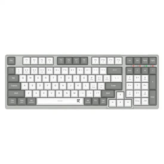 Teclado Redragon BK-7114WG, 96% Sem Fio USB-C, Switch Scissor, Cinza/Branco, Inglês