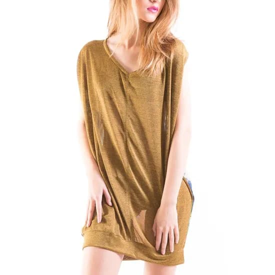 de Chelles Vestido Bicolor Cristo Curry