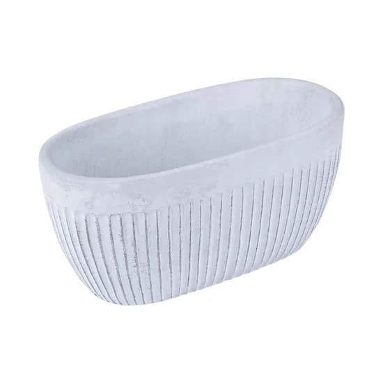 Maceta de Cerámica KPM 033449 26 X 12 CM Blanco