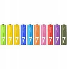Pilha Xiaomi AAA LR03 com 10 Rainbow Alcalina