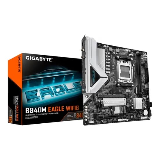 Placa Mãe AM5 Gigabyte B840M Eagle WIFI6 DDR5/HDMI/DP/M.2