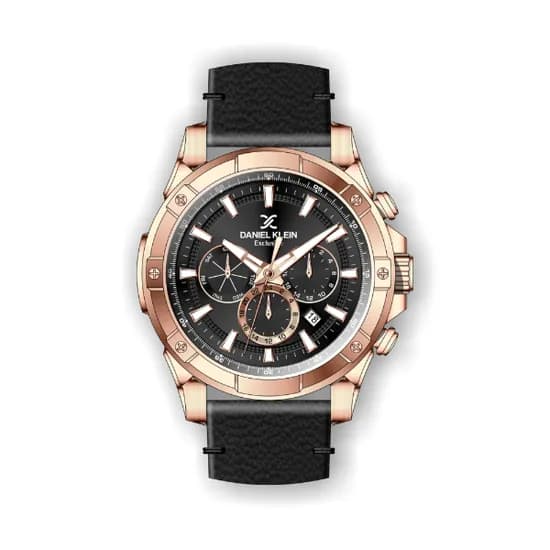 Relógio Analógico Masculino Daniel Klein Exclusive DK.1.12303-2 - Dourado e Preto