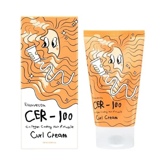 Creme Capilar Elizavecca CER-100 Collagen Coating Hair A+ Muscle Curl Cream 120ML