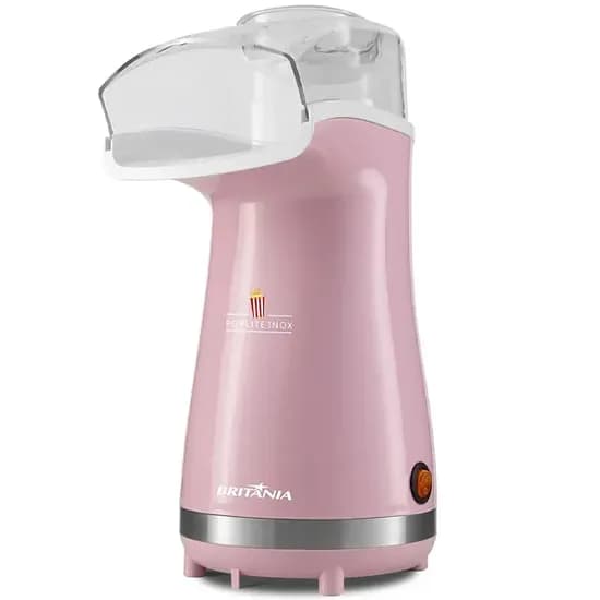 Pipoqueira Elétrica Britânia Poplite Inox BPI01RS 1.200 Watts 220V ~ 50/60 HZ - Rosa