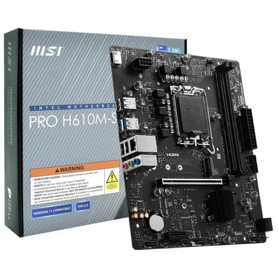 Placa Madre MSI Pro H610M-s DDR4 Intel Socket LGA 1700