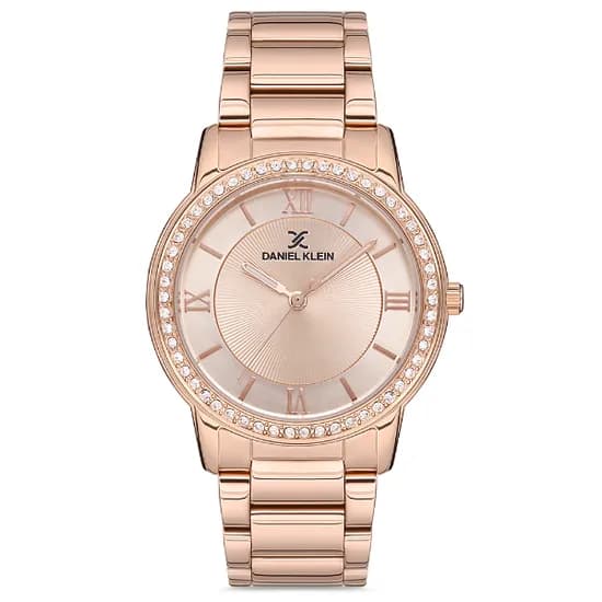 Relógio Analógico Feminino Daniel Klein DK.1.12698-5 Premium Ladies / Pulseira de Aço Inoxidável - Rose Gold