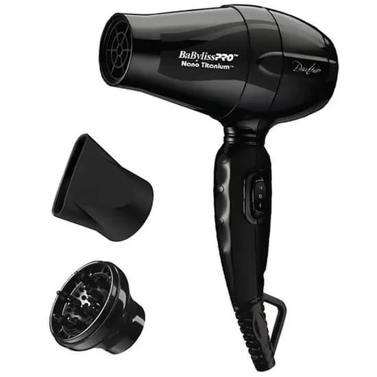 Mini Secador de Cabelo Babylisspro Nano Titanium Bambino BNT5510UZ 1200W 2V - Black