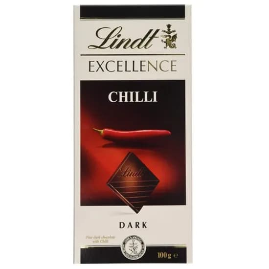 Barra de Chocolate Lindt Excellence Amargo c/ Pimenta 100G