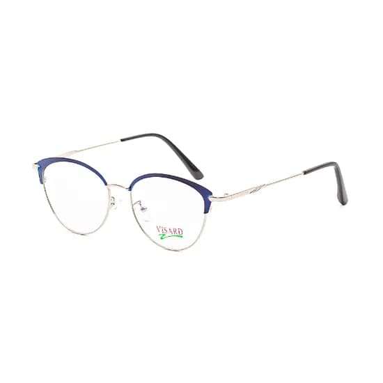 Armação para Óculos de Grau Visard 1718 C1 Tam. 52-16-139MM - Azul/Prata