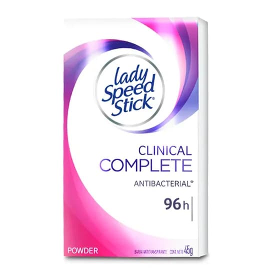 Desodorante Feminino Lady Speed Stick Clinical Powder Barra 45G