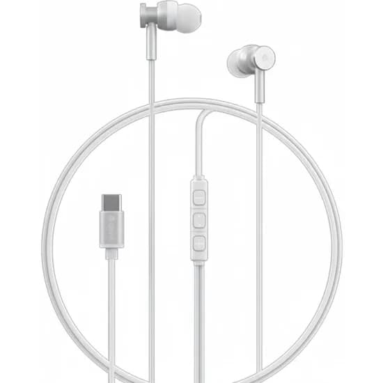 Fone de Ouvido Devia EM110 Sem Fio Smart Series Tipo-C - Silver