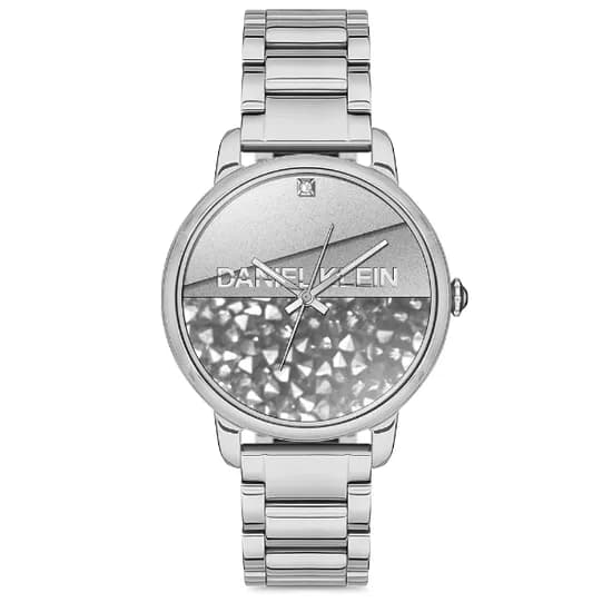 Relógio Analógico Feminino Daniel Klein DK.1.12711-1 Premium Ladies / Pulseira de Aço Inoxidável - Prata