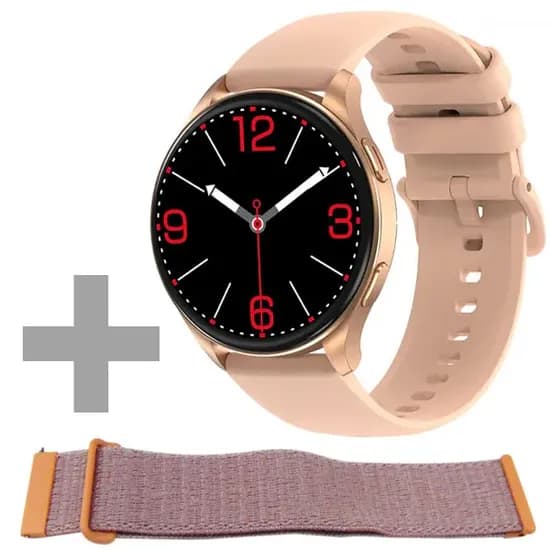 Relógio Blackview X20 com Bluetooth - Dourado/Rosa + Pulseira