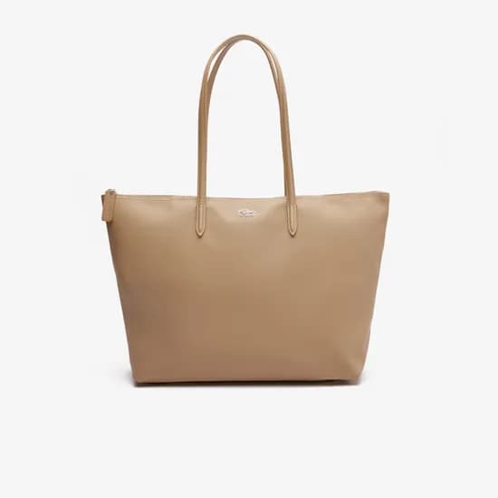 Bolso de Hombro Femenino Lacoste L.12.12 Concept Beige