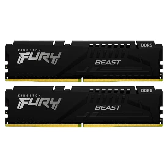 Memória Ram Kingston Fury Beast Black 32GB (2X16GB) DDR5 5200 MHZ - KF552C40BBK2-32