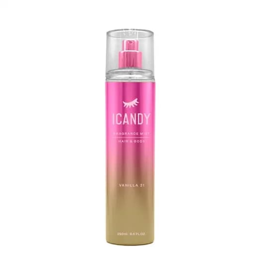 Body Splash para Corpo e Cabelo Icandy Vanilla 21 250ML