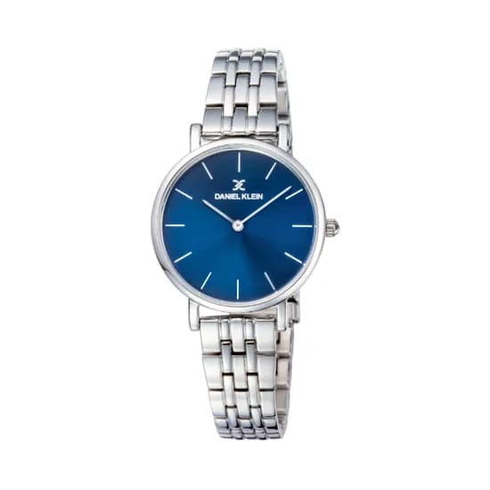 Relógio Analógico Feminino Daniel Klein Fiord DK11991-4 - Prata/Azul