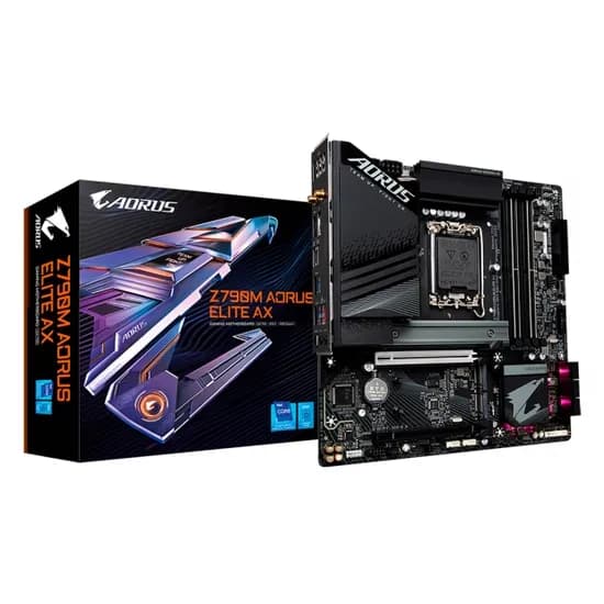 Placa Mãe 1700 Gigabyte Z790M Aorus Elite Ax DDR5/Wifi/DP HDMI