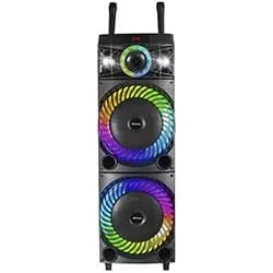 Caixa de Som Ailiang UF-A1213K 12" Bluetooth / LED / Aux / USB / FM / TF - Preto