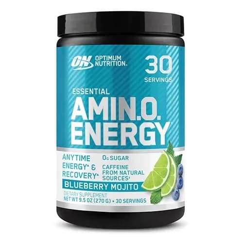 Suplemento Optimum Nutrition Amino Energy Blueberry Mojito 30 Cápsulas