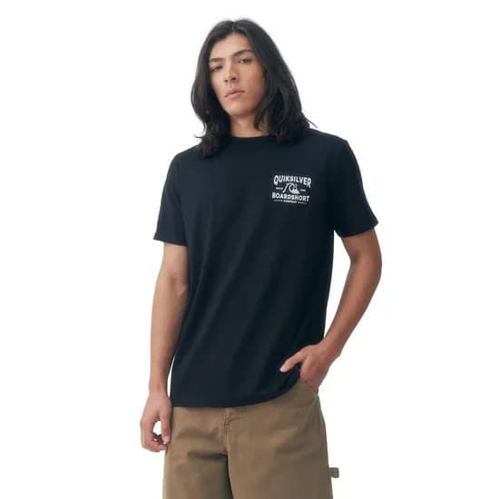 Remera Quiksilver Moda Time Tested Negro