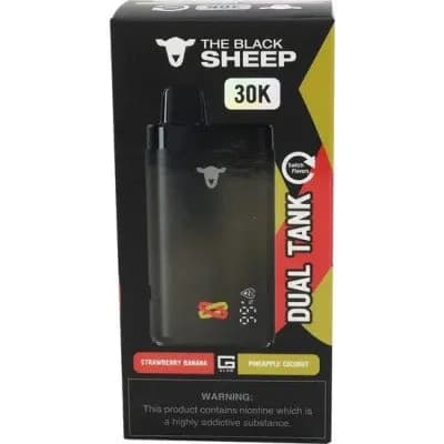 Vaper Descartavel The Black Sheep Straw Banana + Pineapple Coco 30000