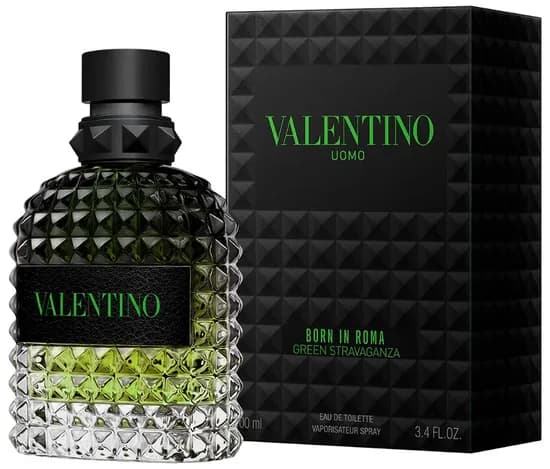 Perfume Valentino Uomo Born In Roma Green Stravaganza Edt 100ML - Masculino