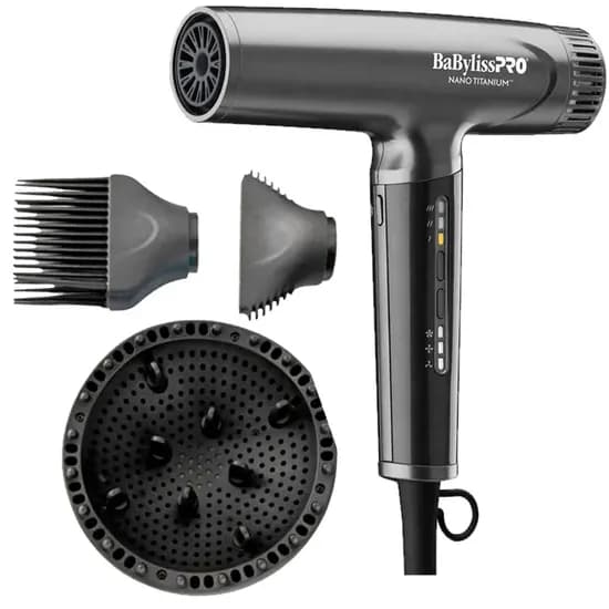 Secador de Cabelo Babylisspro Nano Titanium Digital BNTCBK9200UZ 2V - Black