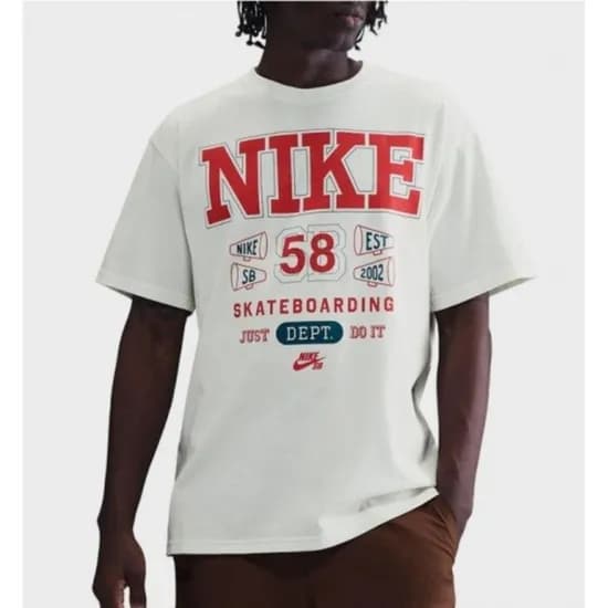 Remera Nike SB MAX90 Athletic Oc Blanco
