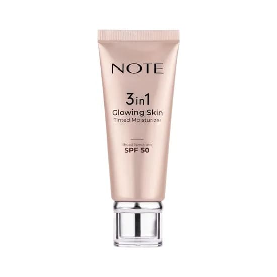 Crema Facial Note 3IN1 Glowing Skin Tinted Moisturizer SPF50 10 30ML